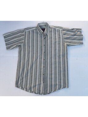 Williams Bay Sapko Int Striped Button Down Shirt Blue Mens Size Large Tall